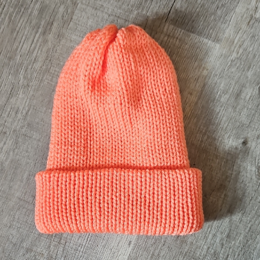 Cozy Kids' Orange Knit Beanie